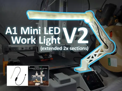 2 Sections Articulated LED Work Light for A1 Mini