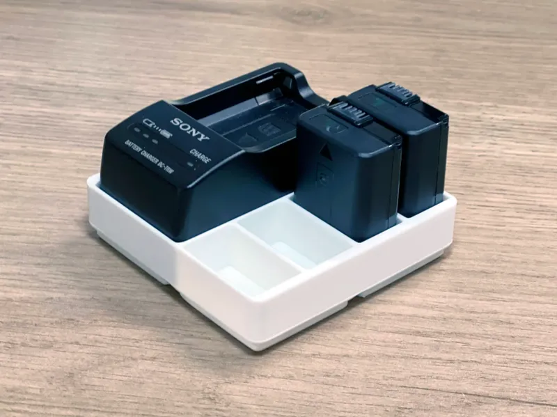 Gridfinity Sony NP-FW50 Battery and Charger bin