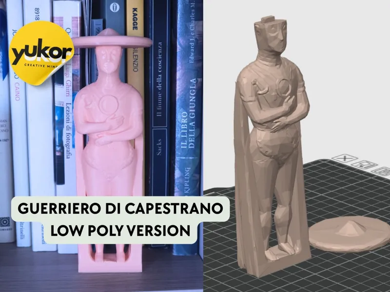 Guerriero di Capestrano (Abruzzo, Italy) LOW POLY 