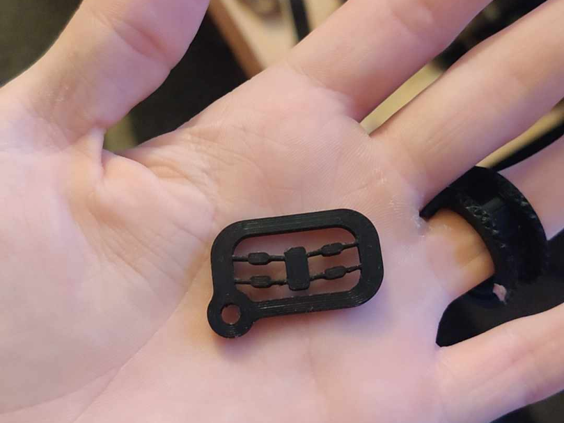 Keychain Fidget Toy with Compliant Mechanism