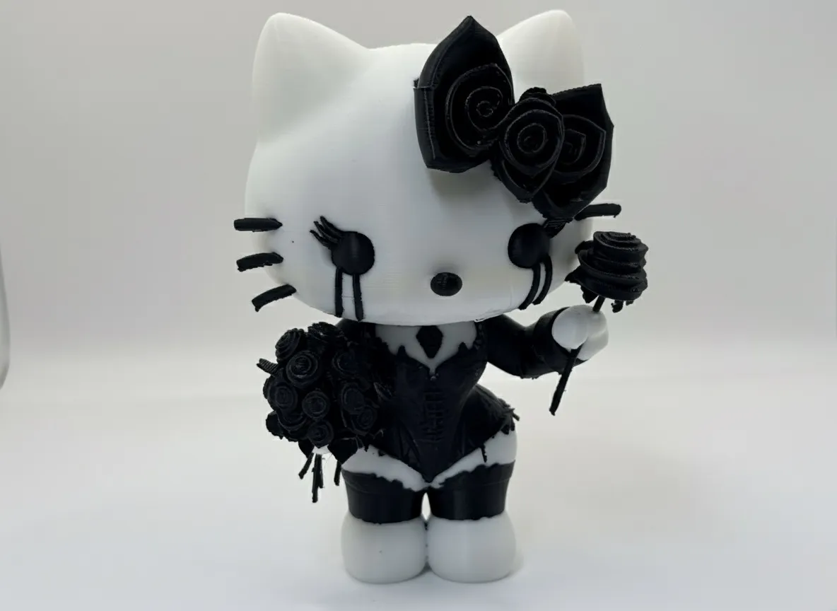 gothic hello kitty figure 凯蒂猫 view 4