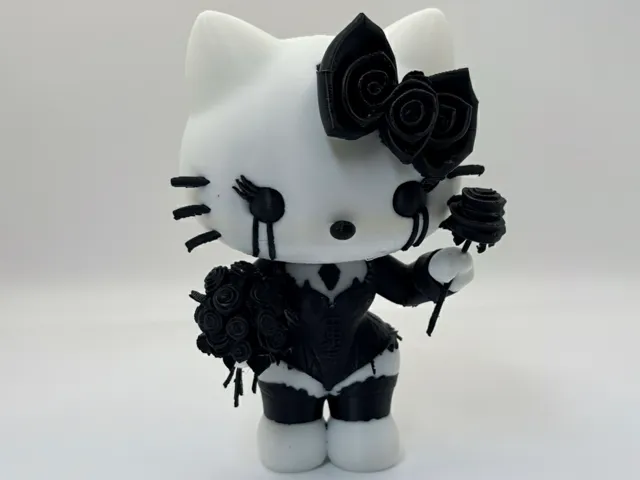 gothic hello kitty figure 凯蒂猫
