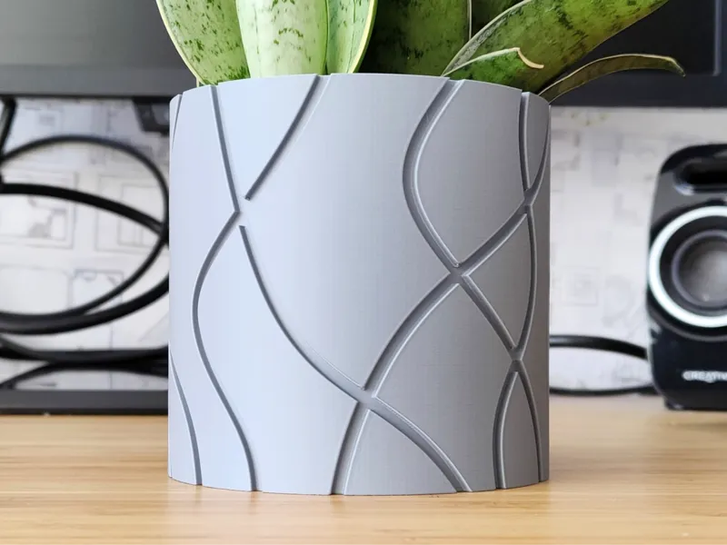Curvy line Plant pot Planter - Vase mode design