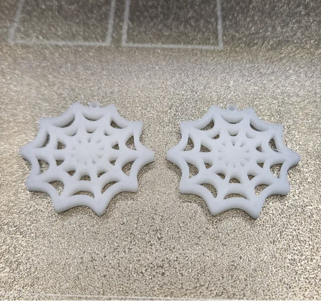 Halloween Spider Web Earrings