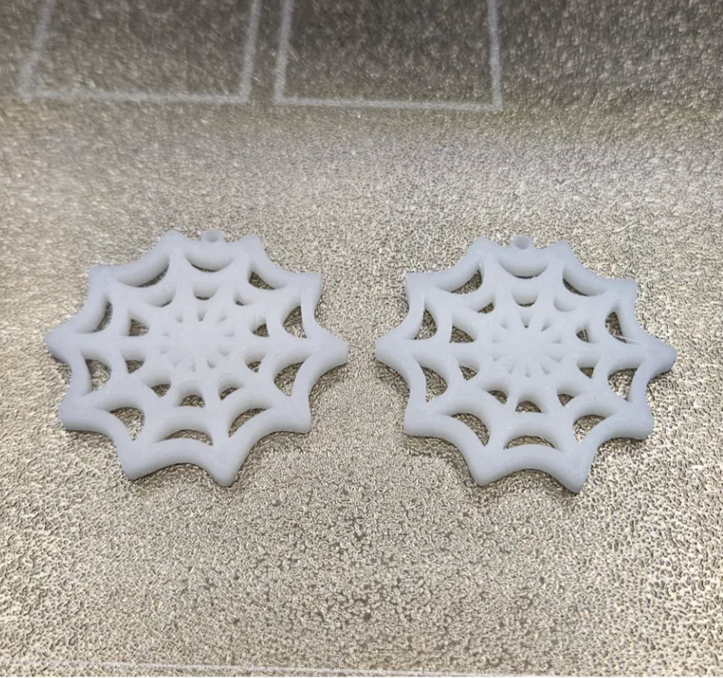 Halloween Spider Web Earrings
