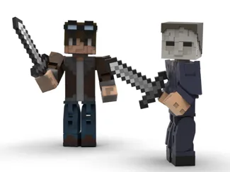 Block-Style Printable Action Figure