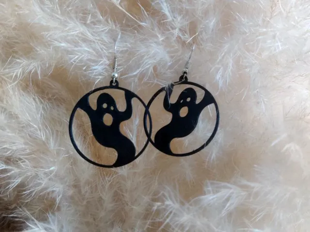 Boo Hoop Earrings – Spooky Ghost Style
