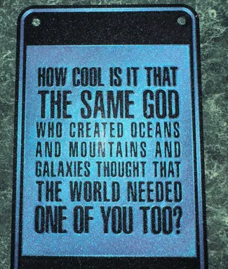 God created you too