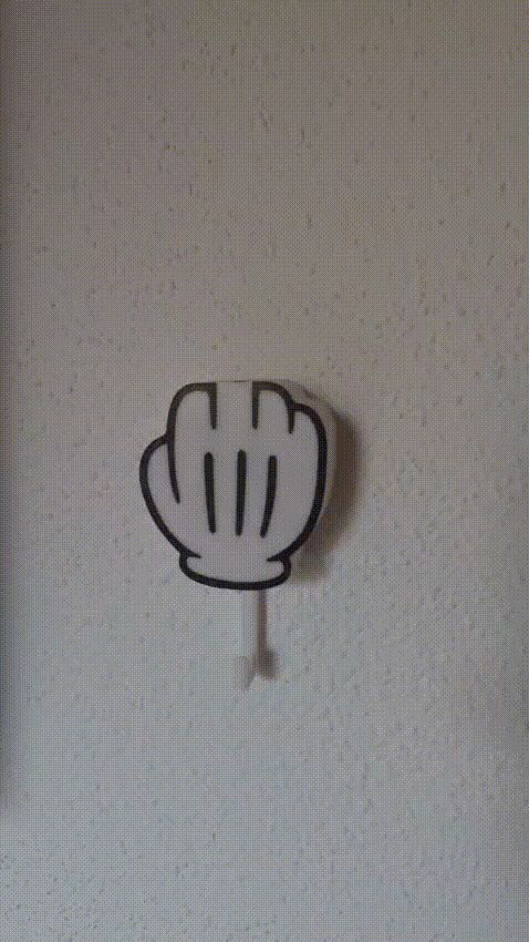 Schlüsselhalter - Mittelfinger Cartoon Optik