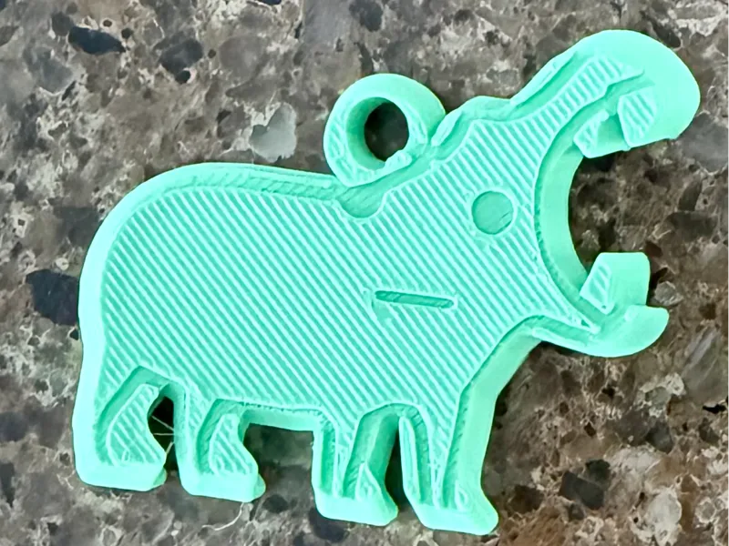 Hippo Keychain