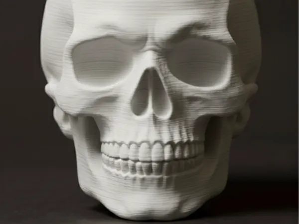 Boule de Noël crâne gothique
