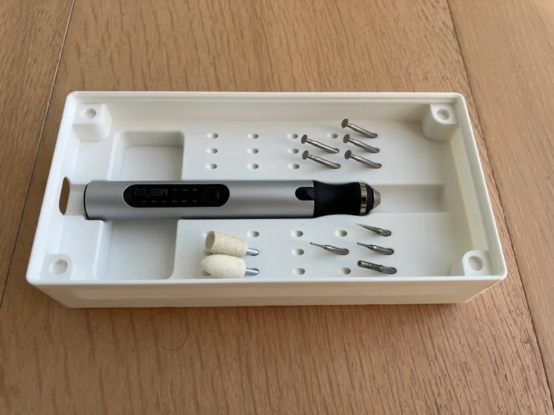 MaAnt D2 Rotary Tool Case for Gridfinity (4x2)