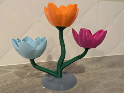 Tealight Tulip Trio Holder