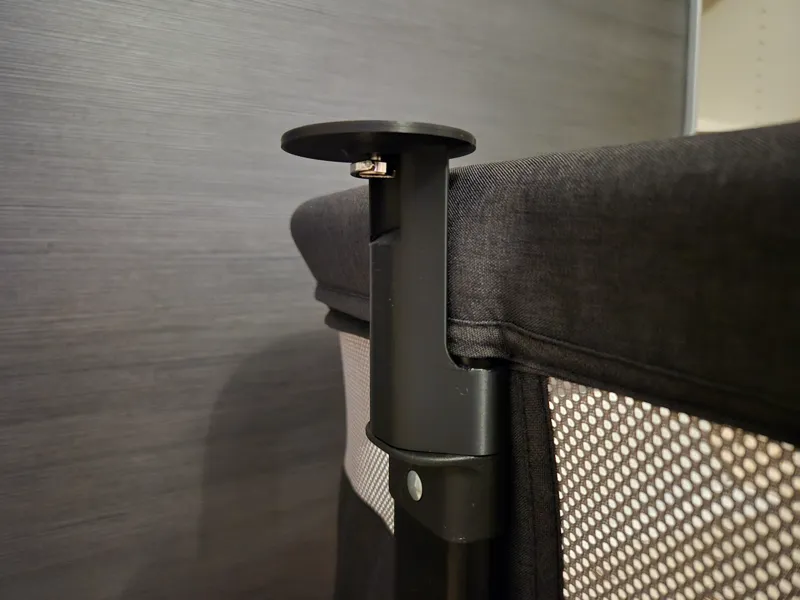 Baby monitor mount on co-sleeper