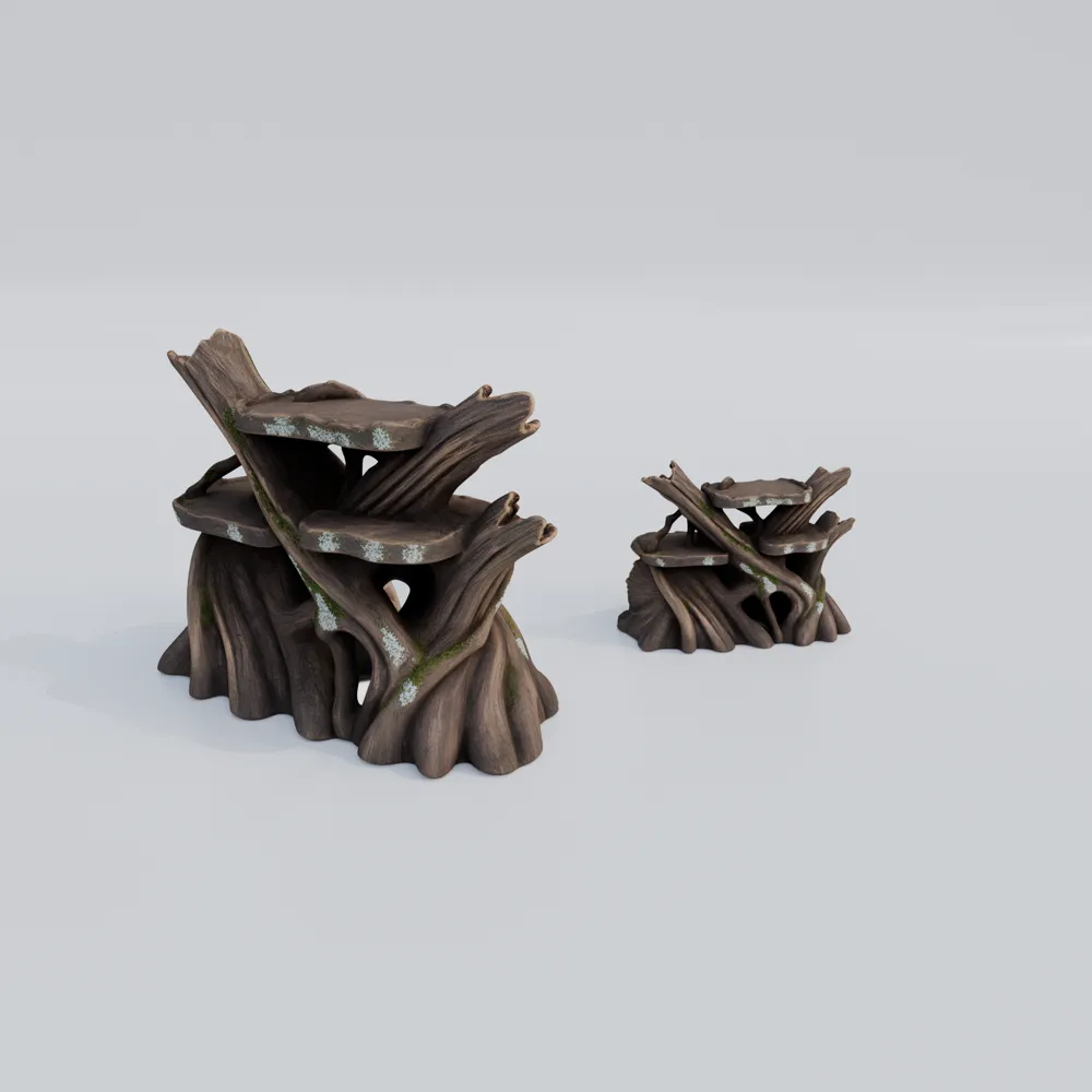 Twisted Tree Roots Hide | Tropical Rainforest - Free 3D Print Model ...