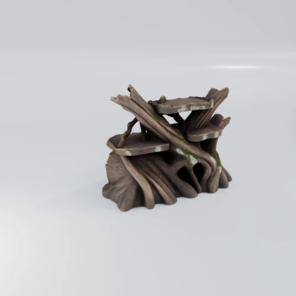 Twisted Tree Roots Hide | Tropical Rainforest - Free 3D Print Model ...