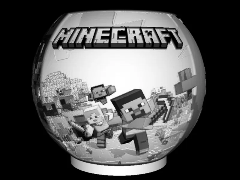 Lithophanie - minecraft 01