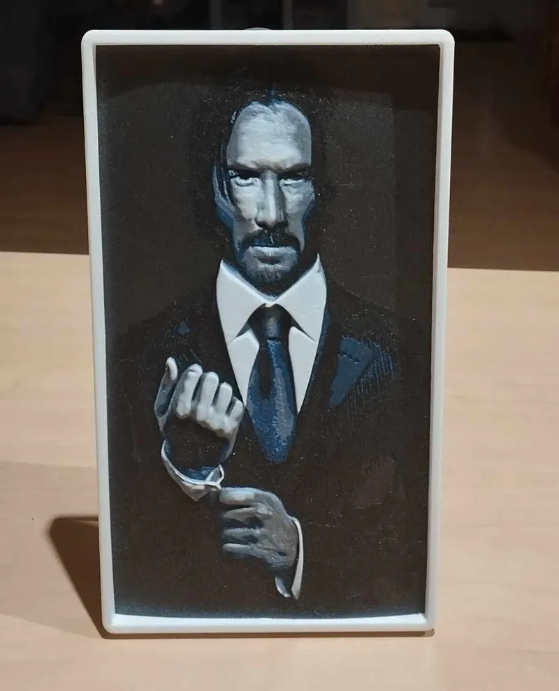 Frame - Keanu Reeves Hueforge