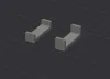 Flat mounts for velco
