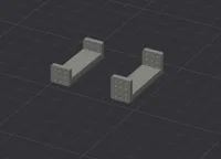 Flat mounts for velco