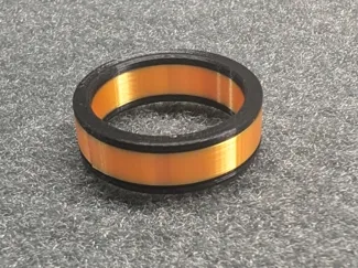 Inlaid Wedding Band