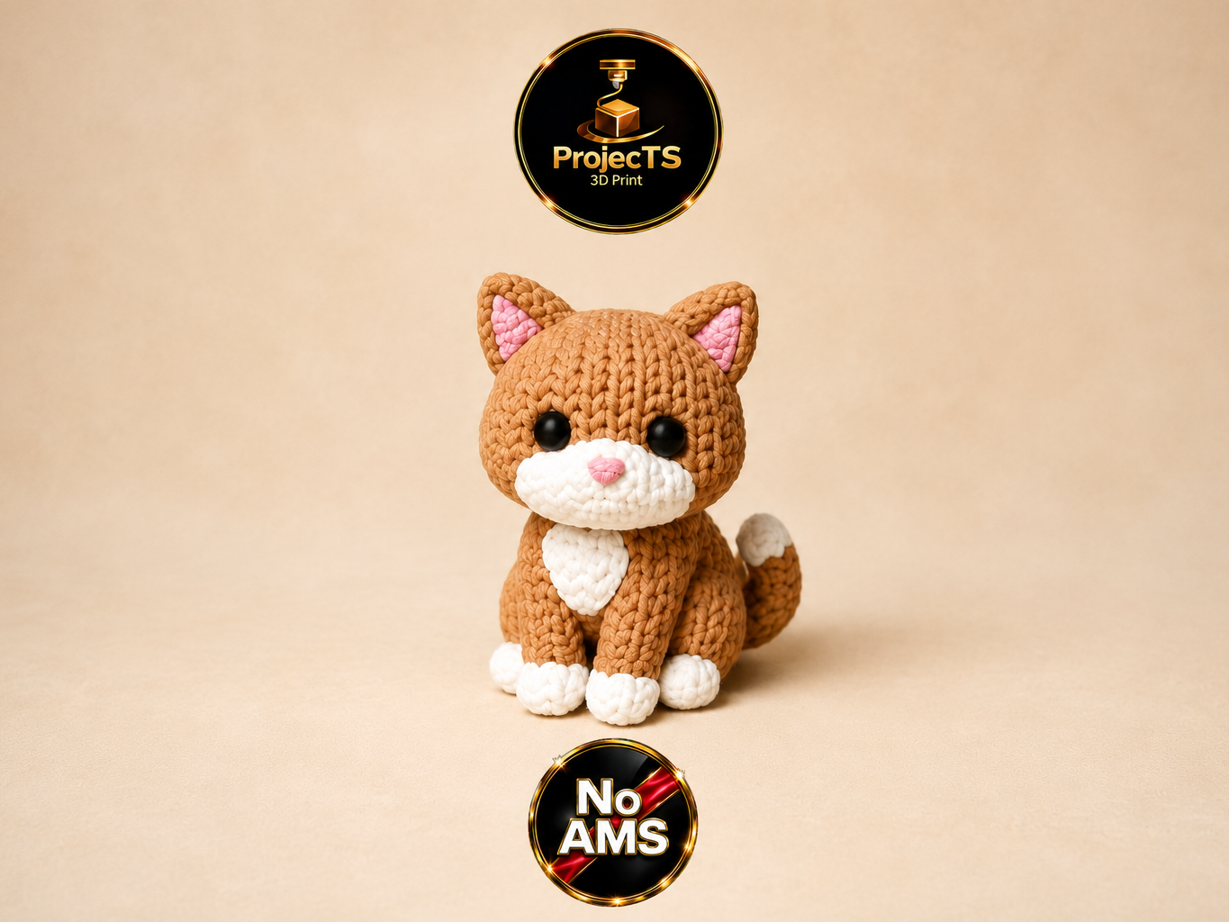 Miniatura 2 do modelo 3D Gestrickte Katze