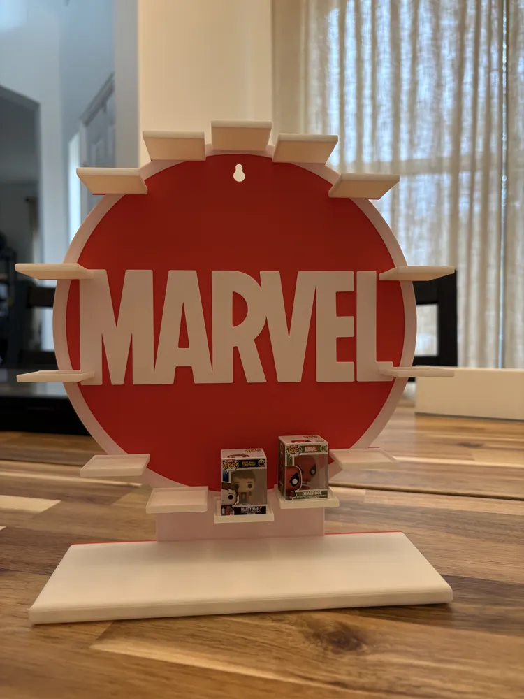 Marvel Stand Marvel Mini FunkoPop Display Stand - Free 3D Print Model - MakerWorld