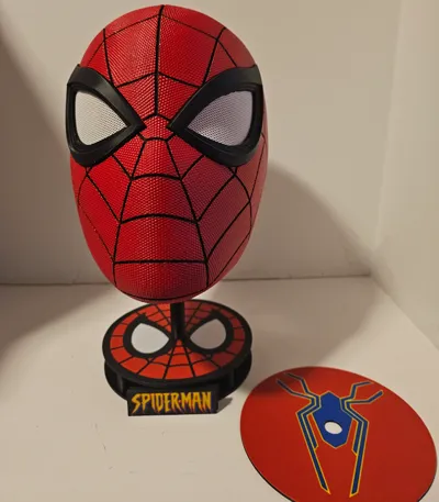 Spiderman Helmet Stand w/ Changeable face plates