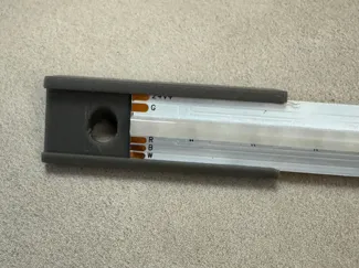 COB LED Strip Mount (12 mm width, angled and flat)