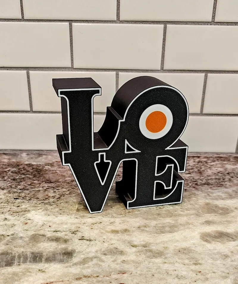 Philadelphia Hockey Love Sign.