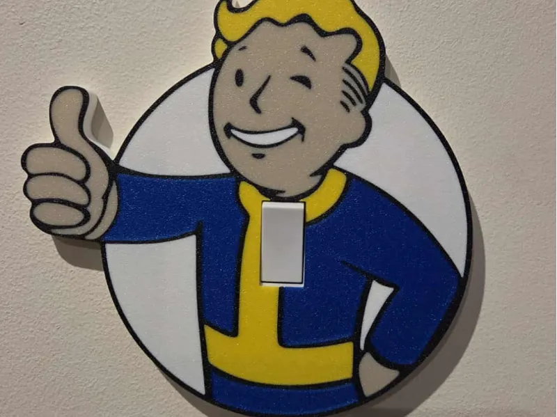 Fallout Pipboy Light Switch cover - UK Version