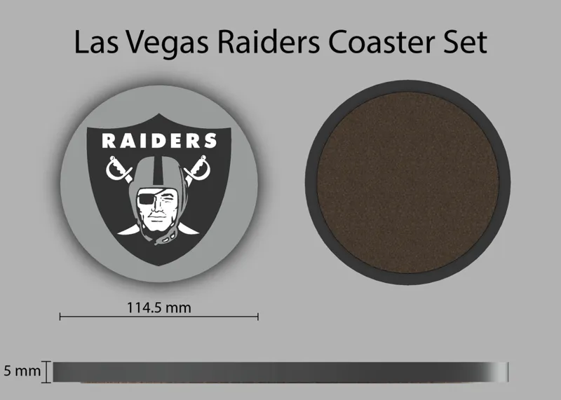 Las Vegas Raiders Coaster Set (4)