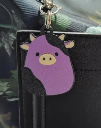 Squish Cow keychain 