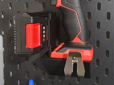 Einhell 18v Drill + Battery Holder for Skadis
