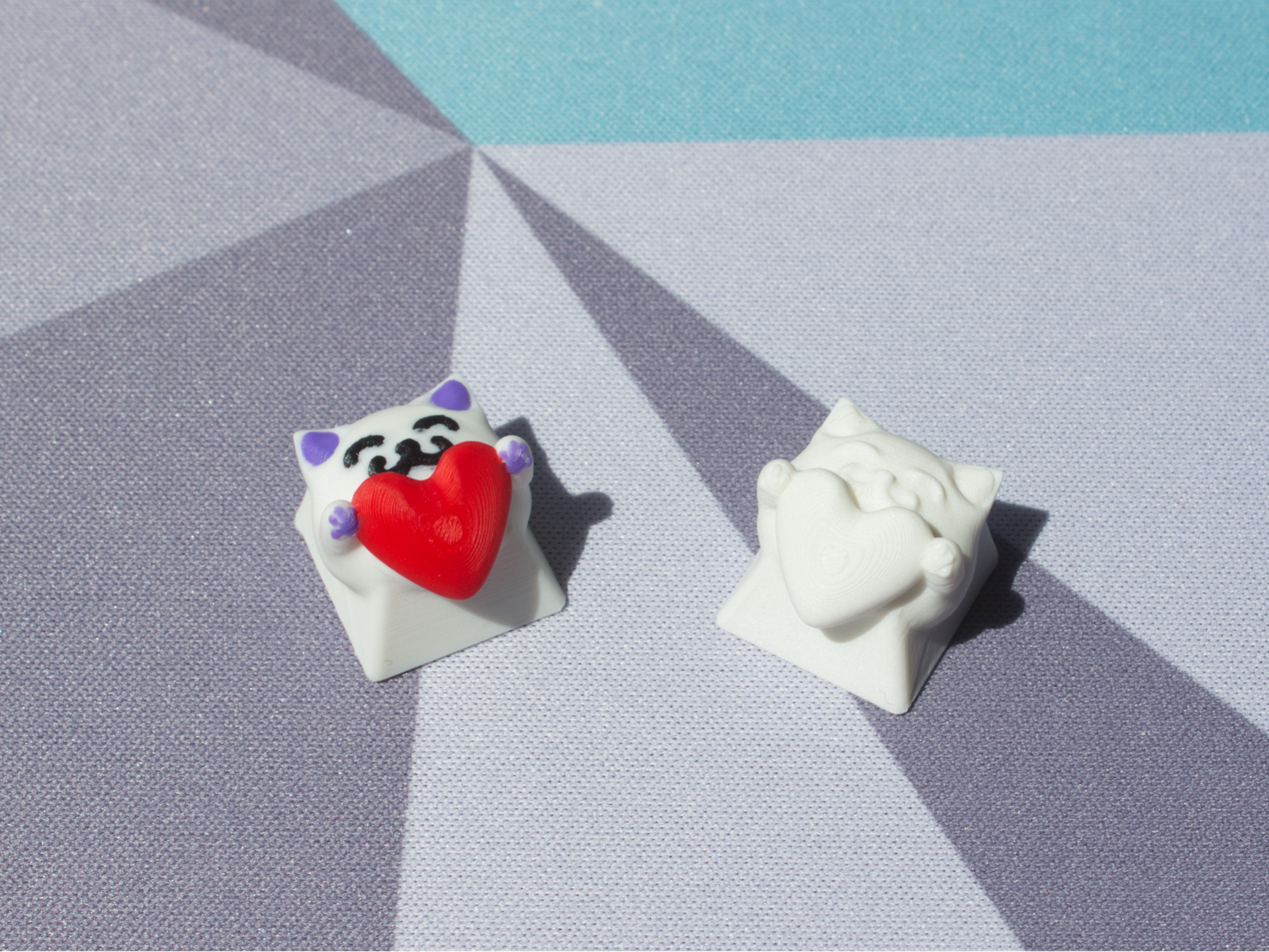 Heart Cat Artisan Keycap