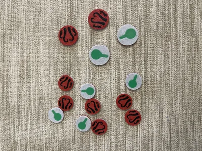Arkham Horror clue/doom tokens