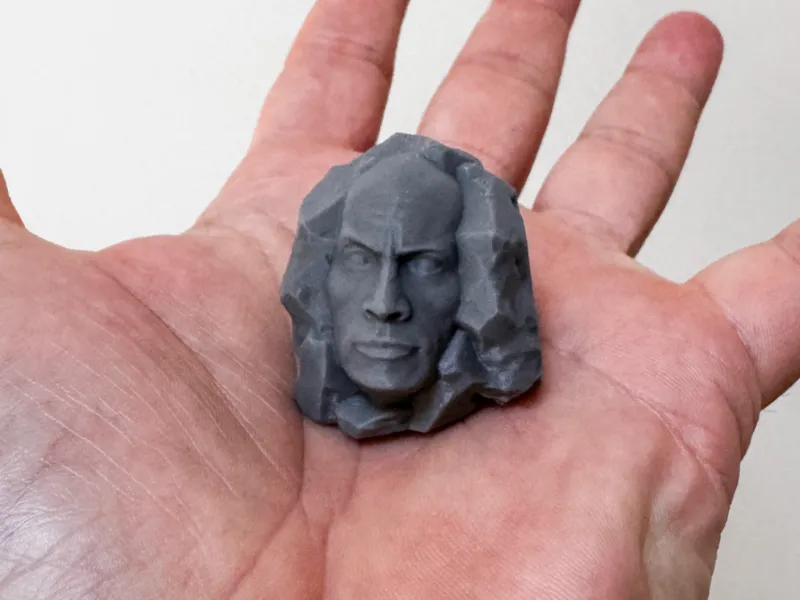 The Rock on the rock keychain 
