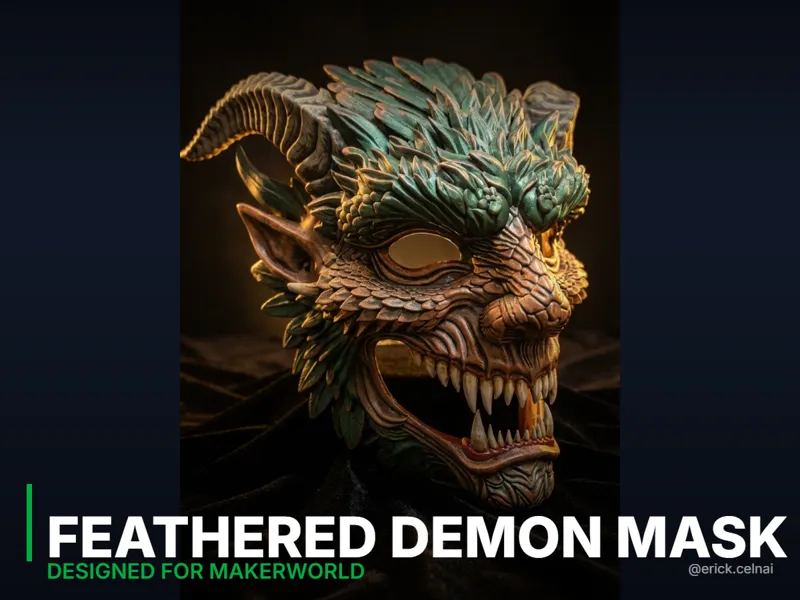 Feathered Demon Mask