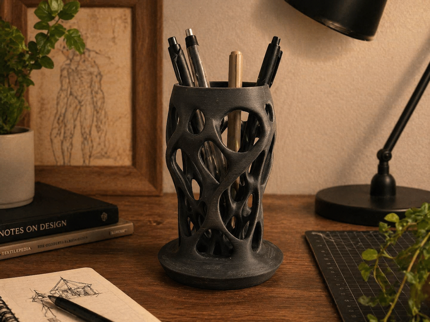 Lattice Pen Holder