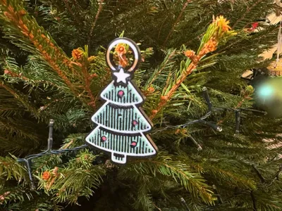 Christmas Tree Christmas ball / Keychain