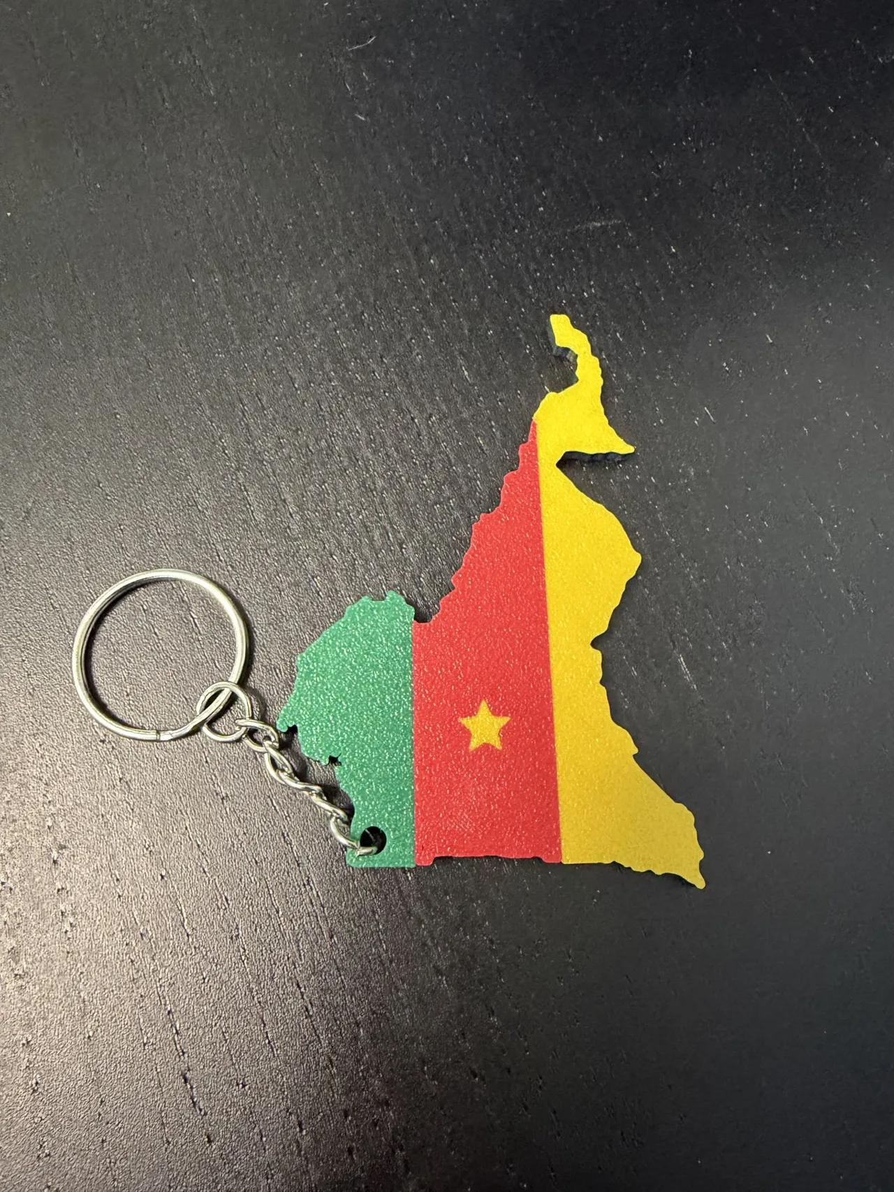 Cameroon Flag Keychain view 2