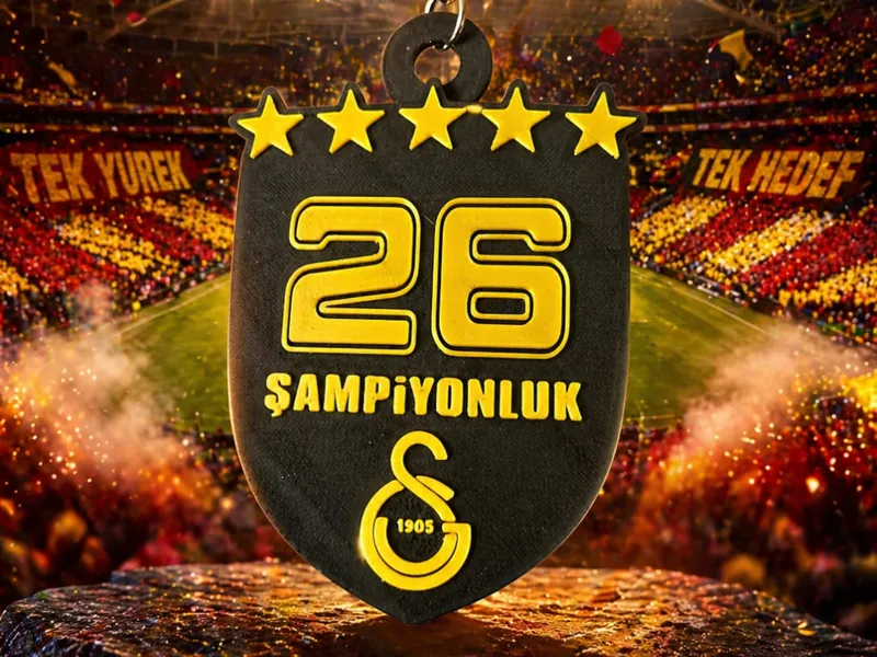 Galatasaray 26 Sampiyonluk anisina anahtarlik