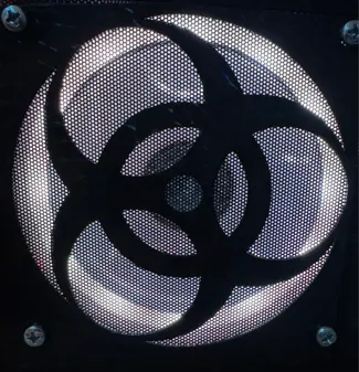 Lüftergitter 120mm Biohazard