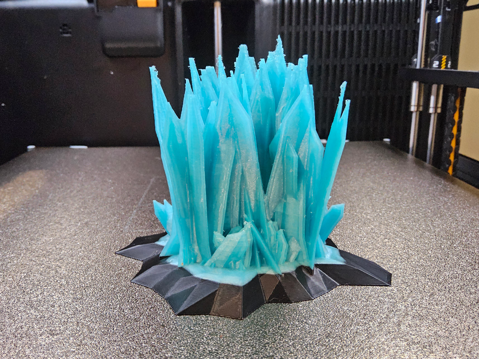 Kyanite glow grystal garden. Thin blade crystals.
