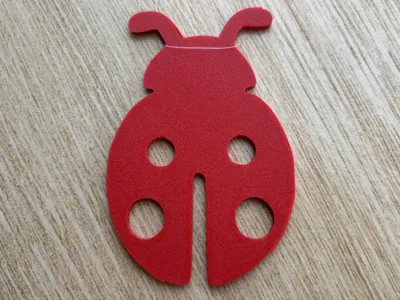 Ladybug – Hangable Ornament / Wallart Decoration