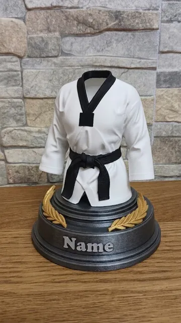 Tapa o cubierta: Trofeo Taekwondo Personalizable — vista de referencia 3