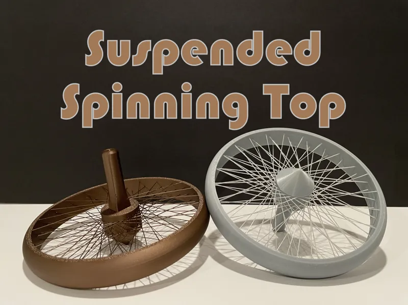 Suspended Spinning Top (Suspended Art Theme)