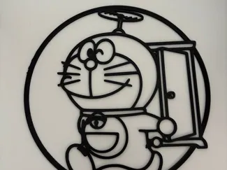 Doraemon Arte de Pared 