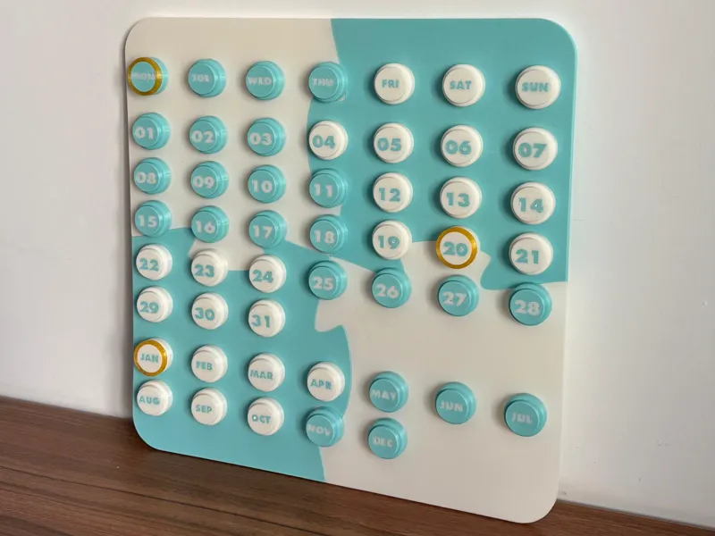 Non-AMS Large Modern Perpetual Calendar