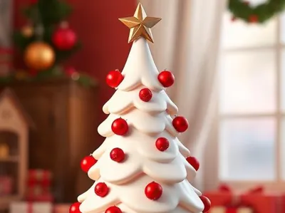 Chrismas tree with decoration 